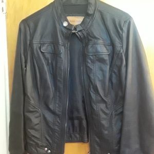 Faux leather jacket